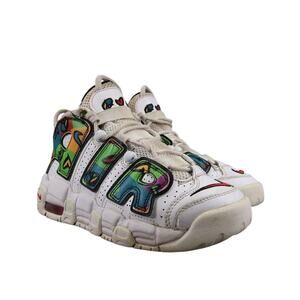 Nike Shoes Youth 4.5 Sneakers Air More Uptempo Peace Love Swoosh GS Athletic Mid